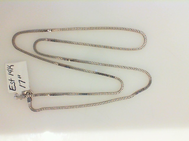GOG Collection  Necklace EST-14KWGBOXCHAIN1.9DWT
