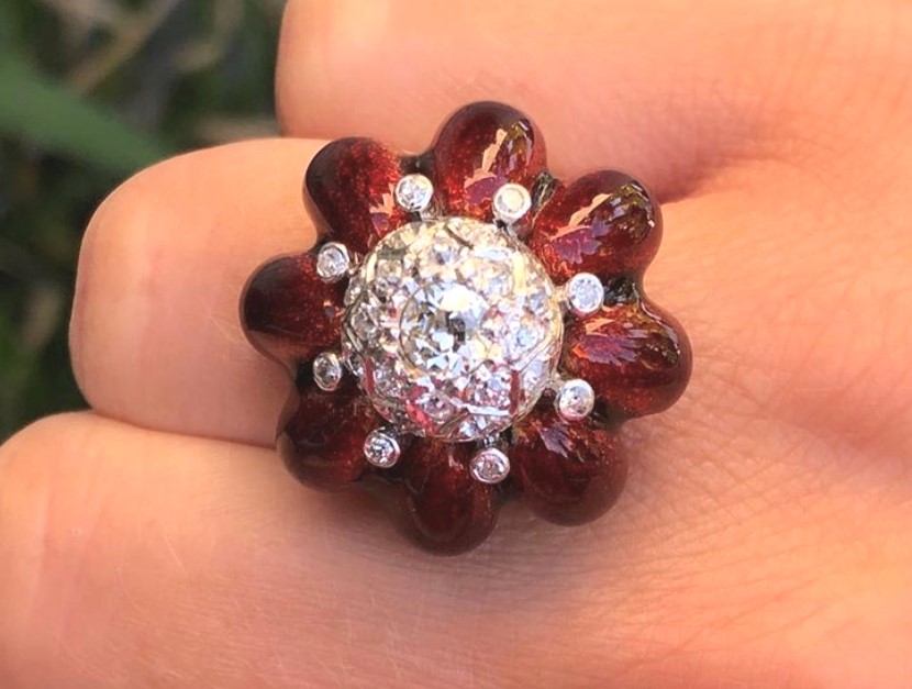 GOG Collection  Ring EST-RDIAMONDFLOWER