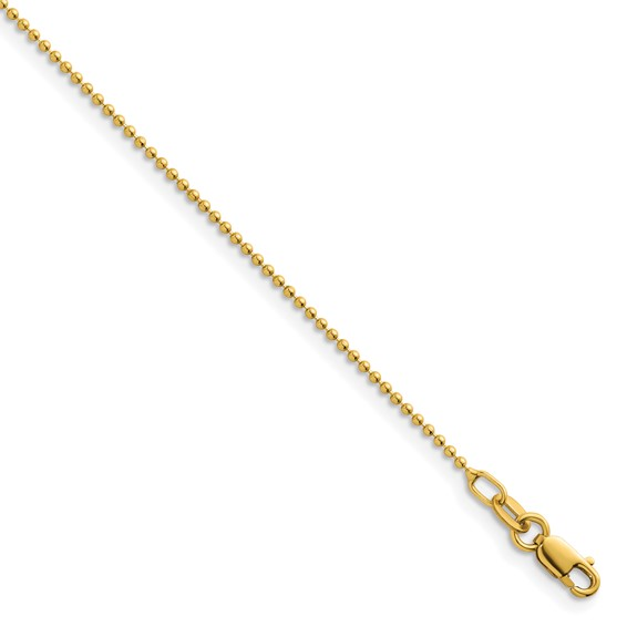 GOG Collection  Necklace QOQ-14kYGBALLCHAIN18'