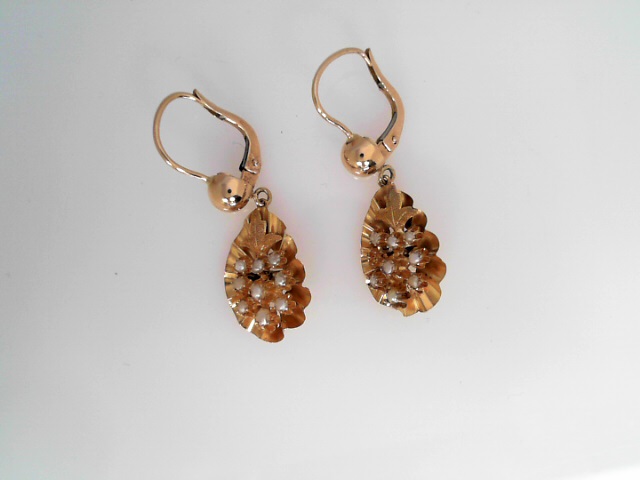 GOG Collection  Earrings EST-14KYGDROPPEARL