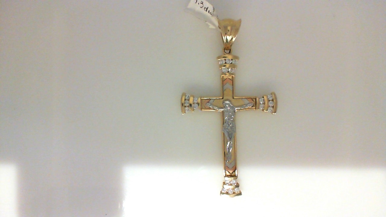 GOG Collection  Necklace EST-14KYGLARGECRUCIFIX9.3DWT