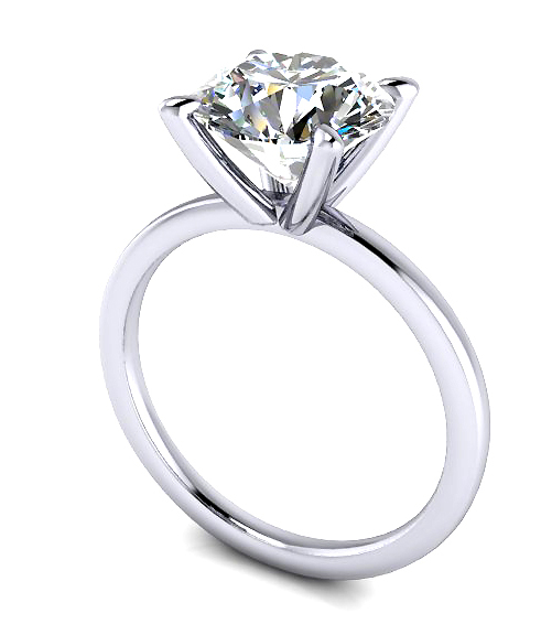 Custom Good Old Gold Solitaire 14K Gold Engagement Ring Custom Good Old Gold Solitaire 14K Gold Engagement Ring