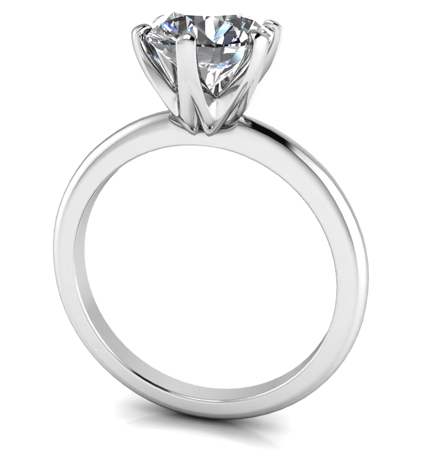 Custom Good Old Gold Solitaire 14K Gold Engagement Ring