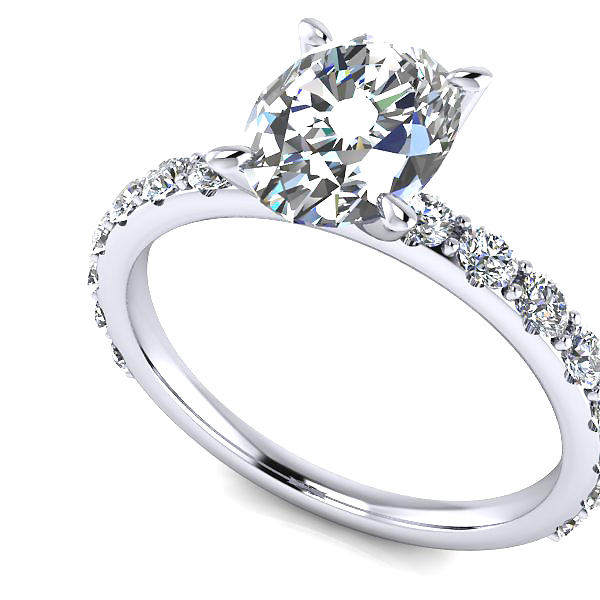 Custom Good Old Gold Diamond Engagement Ring Custom Good Old Gold Diamond Engagement Ring