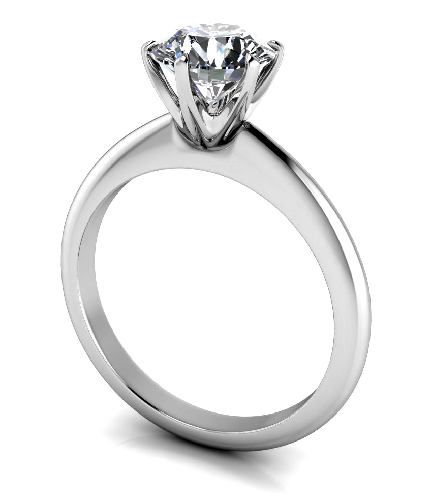 Custom Good Old Gold 14K Gold 4 Prong Solitaire Engagement Ring Custom Good Old Gold 14K Gold 4 Prong Solitaire Engagement Ring