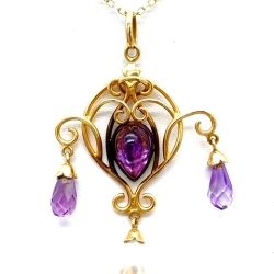 GOG Collection Necklace EST-PAMETHYSTPEARL GOG Collection Necklace EST-PAMETHYSTPEARL