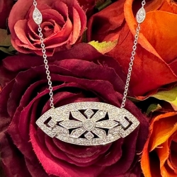 GOG Collection  Necklace EST-18KTMARQUISESHAPENECK thumbnail 1