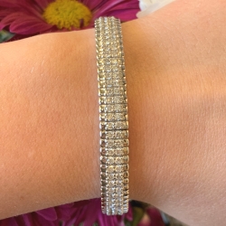 GOG Collection  Bracelet EST-18KT WG DIA STRETCHDAMASOBRACELET thumbnail 1