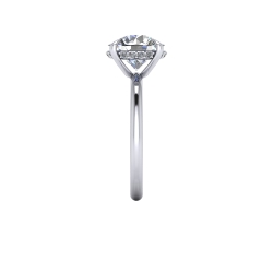 Custom Good Old Gold Solitaire 14K Gold Diamond Ring thumbnail 4