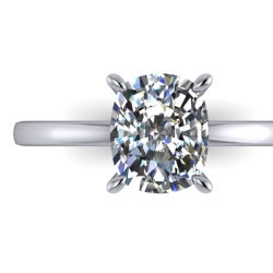 Custom Good Old Gold Solitaire 14K Gold Engagement Ring thumbnail 6