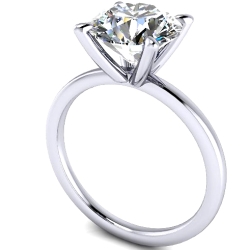Custom Good Old Gold Solitaire 14K Gold Engagement Ring thumbnail 1