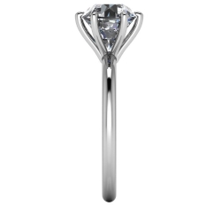 Custom Good Old Gold 14K Gold 4 Prong Solitaire Diamond Ring thumbnail 4