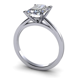 Custom Good Old Gold Solitaire 14K Gold Diamond Ring