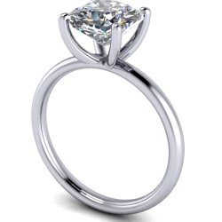 Custom Good Old Gold Classic 4 Prong Solitaire Ring thumbnail 1