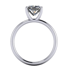 Custom Good Old Gold Classic 4 Prong Solitaire Ring thumbnail 3