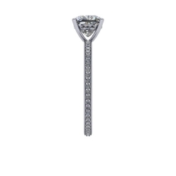 Custom Good Old Gold Diamond Engagement Ring thumbnail 2