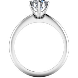 Custom Good Old Gold 14K Gold 4 Prong Solitaire Engagement Ring thumbnail 4