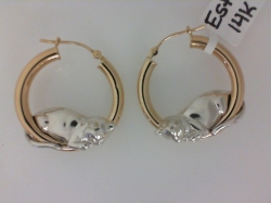 GOG Collection  Earrings EST-CAT HOOPS 4.7