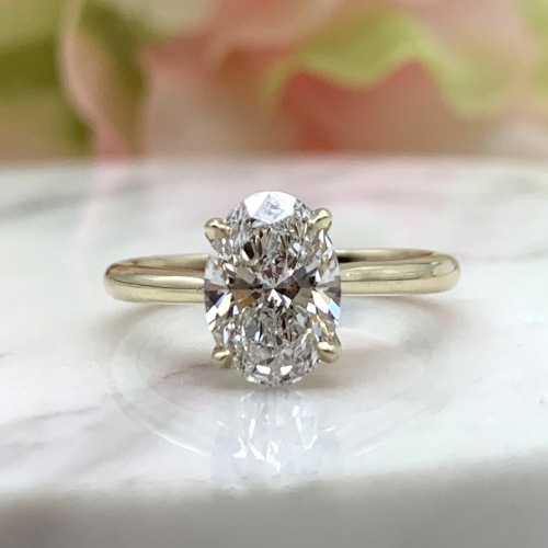 GOG Collection  Engagement Ring GOG-1.37CTLABGROWNOVAL