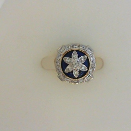 GOG Collection  Ring EST-Enamel Diamond