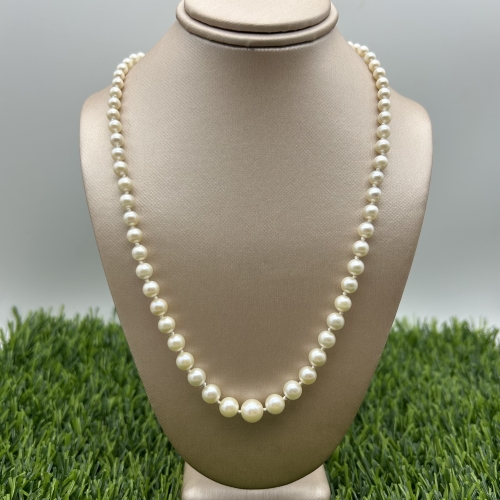 GOG Collection  Necklace EST-JAPCULTPEARLS14KCLASP