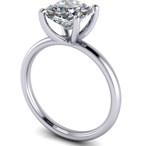 Custom Good Old Gold Classic 4 Prong Solitaire Ring