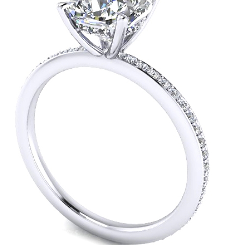 Custom Good Old Gold Diamond Engagement Ring