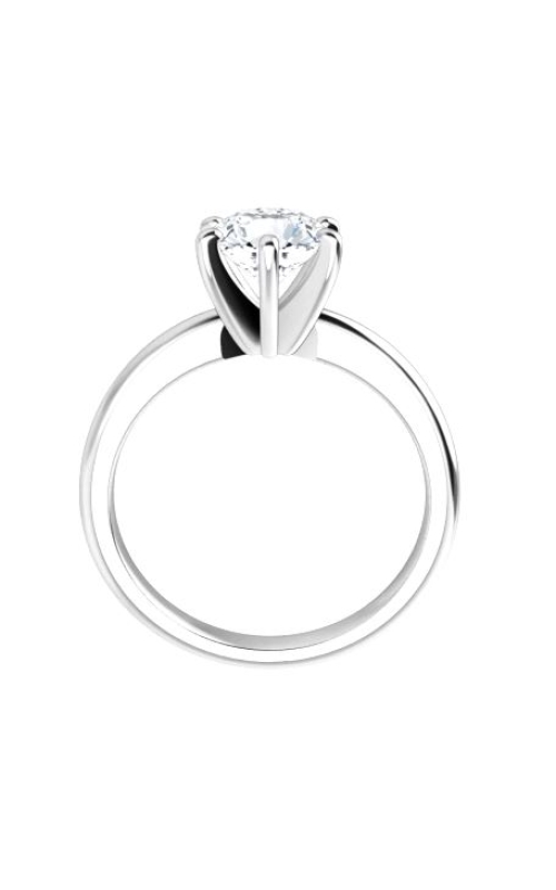 Solitaire 14K Gold 6 Prong Diamond Ring