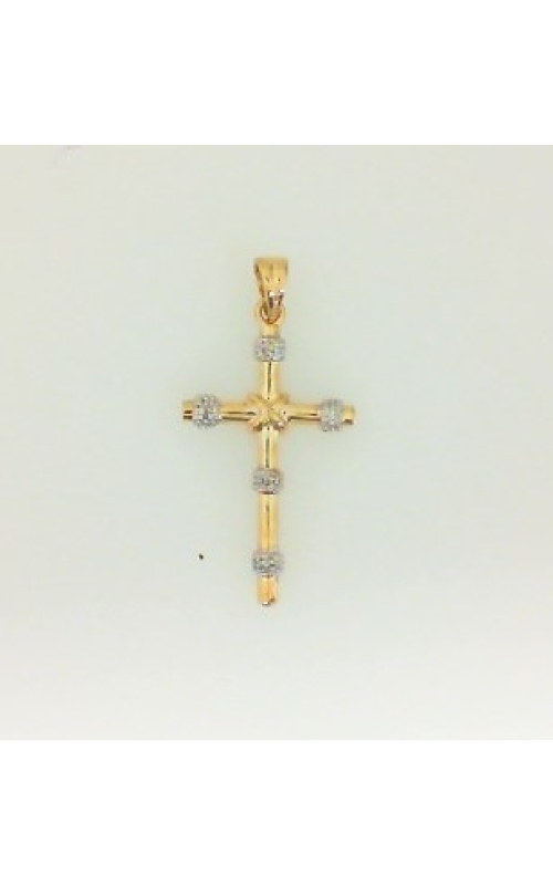 GOG Collection  Necklace EST-14KT DIA CROSS 0.8DWT