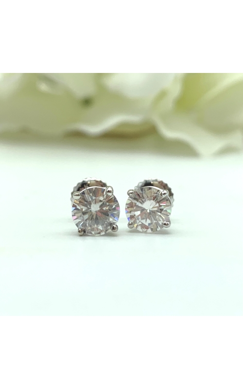 GOG Collection  Earrings GOG-6MMOISSANITESTUD