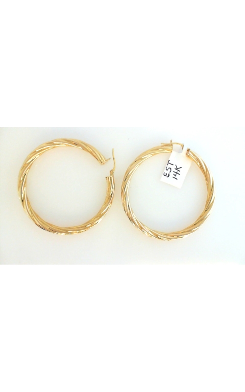 GOG Collection  Earrings EST-14KYGHOOPEAR3.9DWT