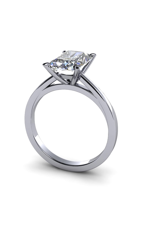 Custom Good Old Gold Solitaire 14K Gold Diamond Ring