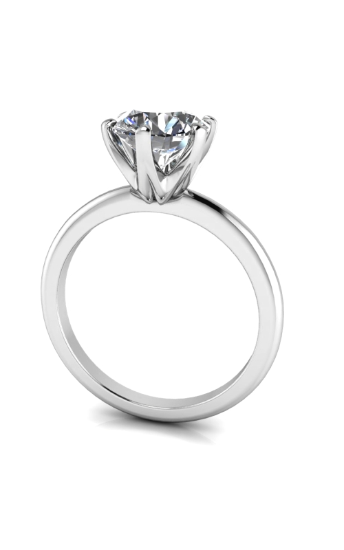 Custom Good Old Gold Solitaire 14K Gold Engagement Ring