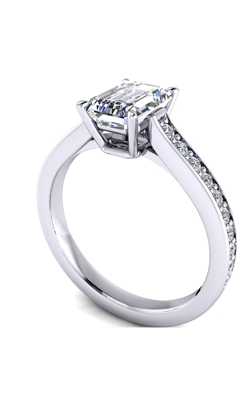Custom Good Old Gold Diamond Engagement Ring