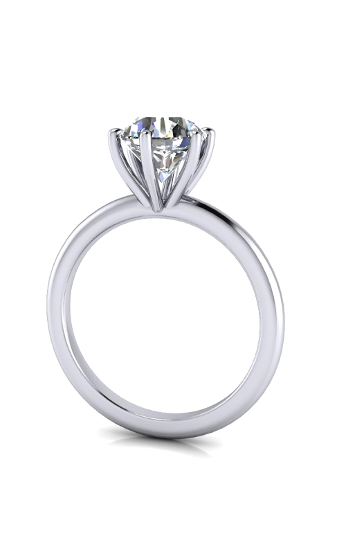 Custom Good Old Gold Solitaire 14K Gold Engagement Ring
