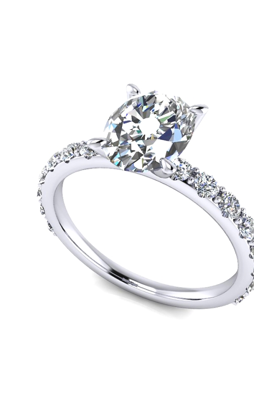 Custom Good Old Gold Diamond Engagement Ring