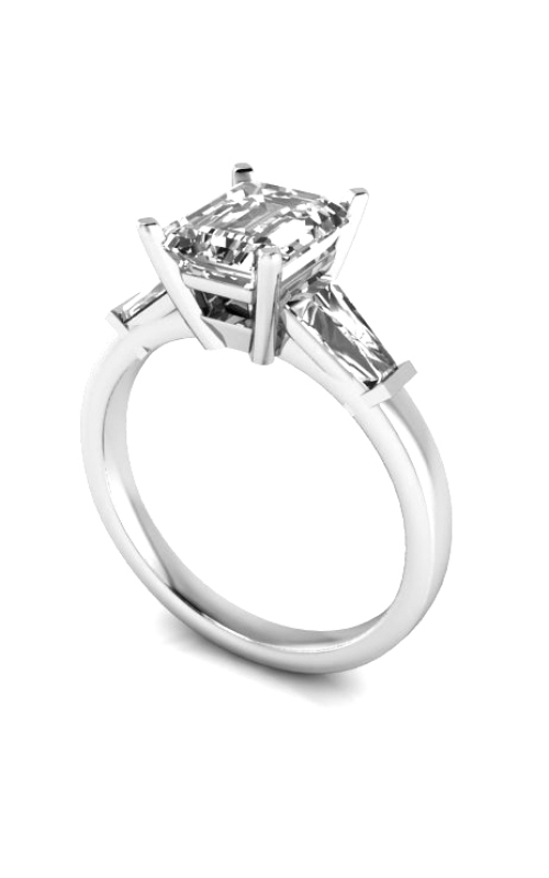 Custom Good Old Gold Engagement Ring w. Diamond Ascent