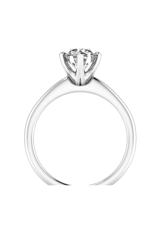 Custom Good Old Gold 14K Gold 4 Prong Solitaire Diamond Ring