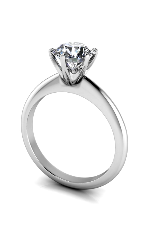 Custom Good Old Gold 14K Gold 4 Prong Solitaire Engagement Ring