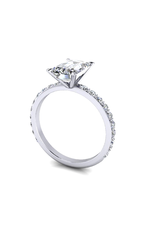 Custom Good Old Gold Diamond Engagement Ring