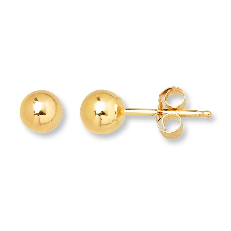 GOG Collection  Earrings HER-14K4MMBALLS