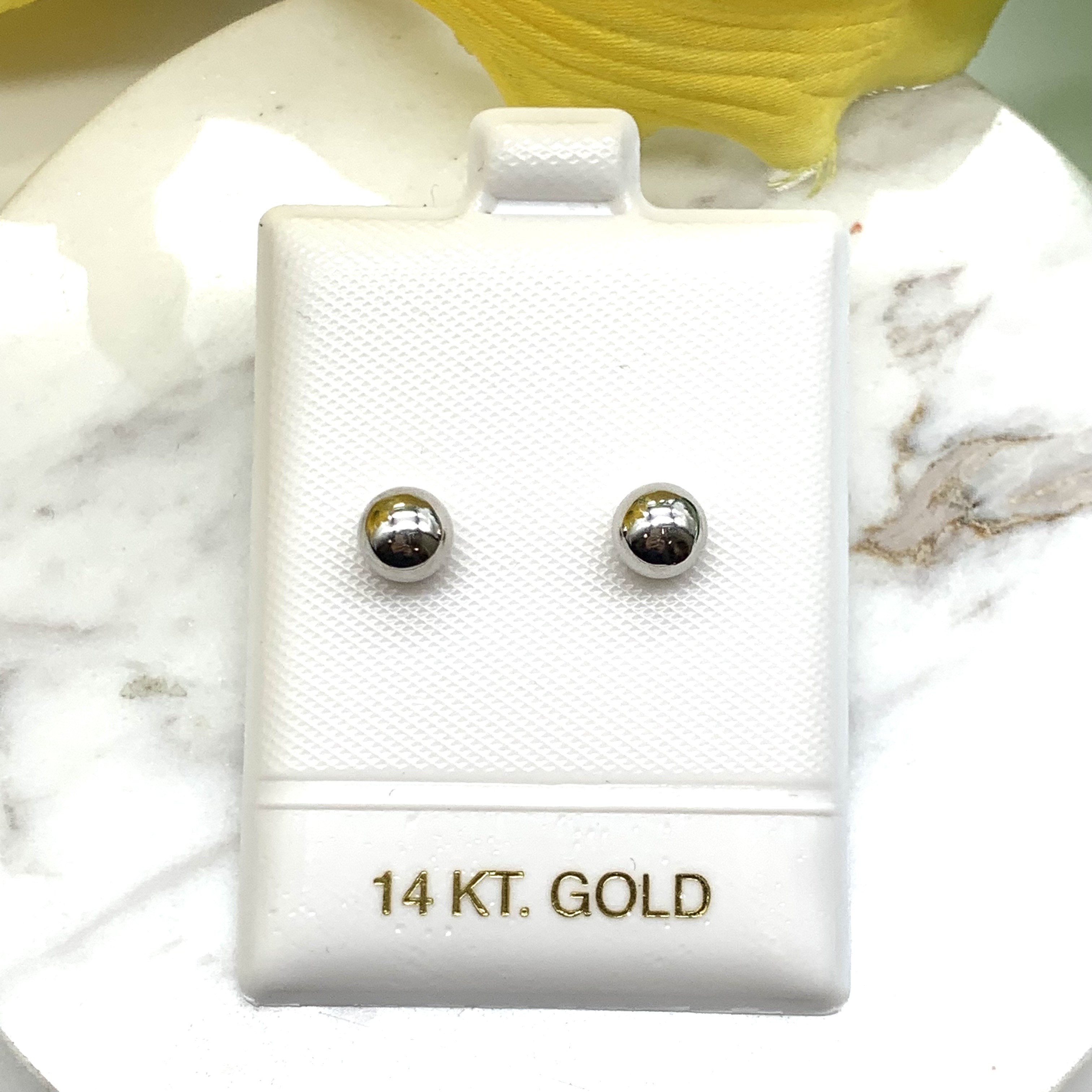 GOG Collection  Earrings M&J-14KWGBALL