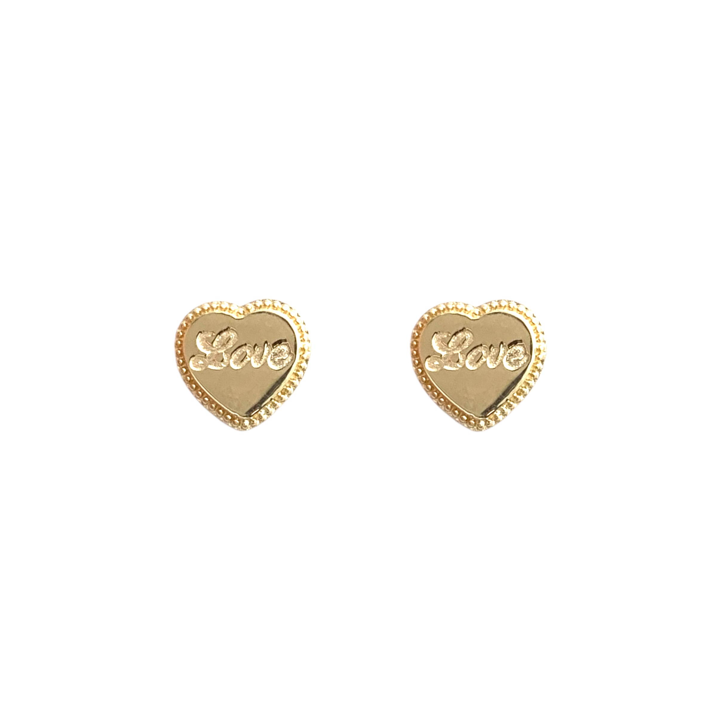 GOG Collection  Earrings M&J-14KYLOVEHEARTSTUD