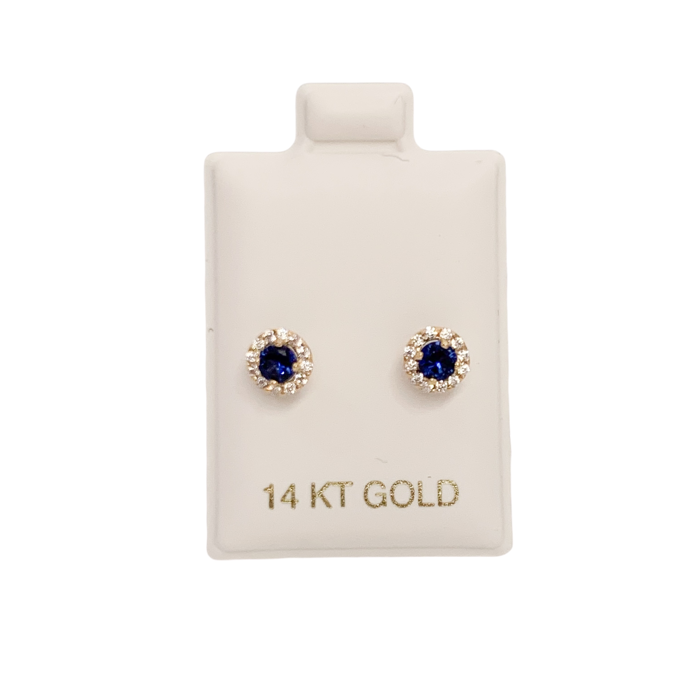 GOG Collection Earrings M&J-14KSAPPHALO GOG Collection Earrings M&J-14KSAPPHALO