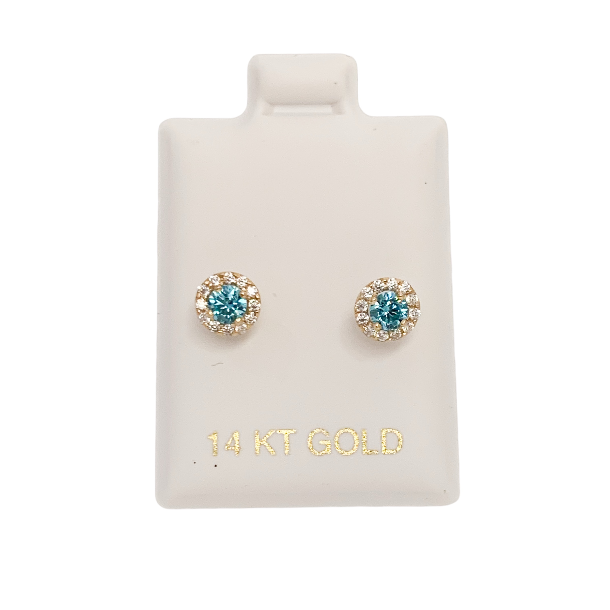 GOG Collection Earrings M&J-14KBLUEHALO GOG Collection Earrings M&J-14KBLUEHALO