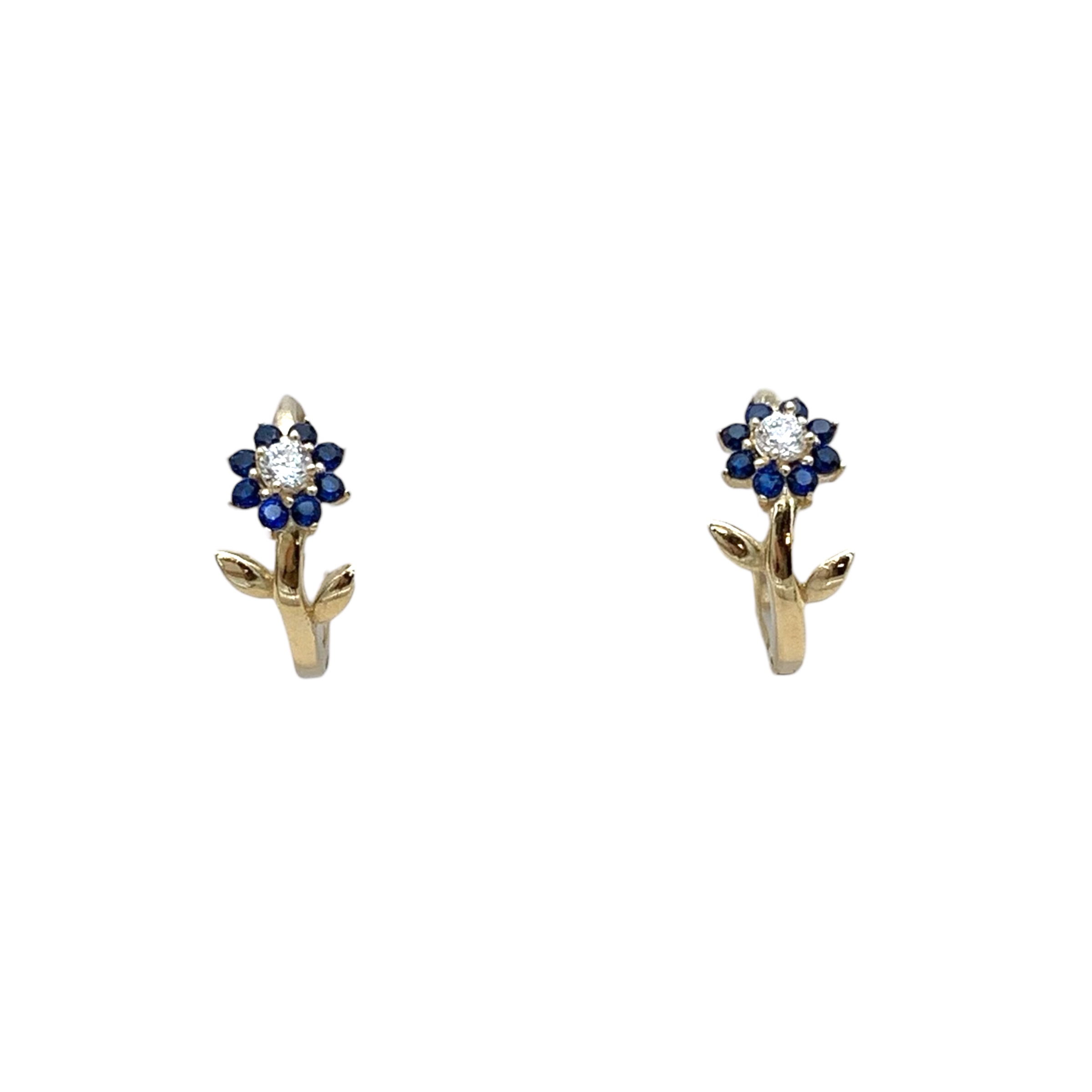 GOG Collection Earrings M&J-14KYFLOWERVINEHUGGIE GOG Collection Earrings M&J-14KYFLOWERVINEHUGGIE