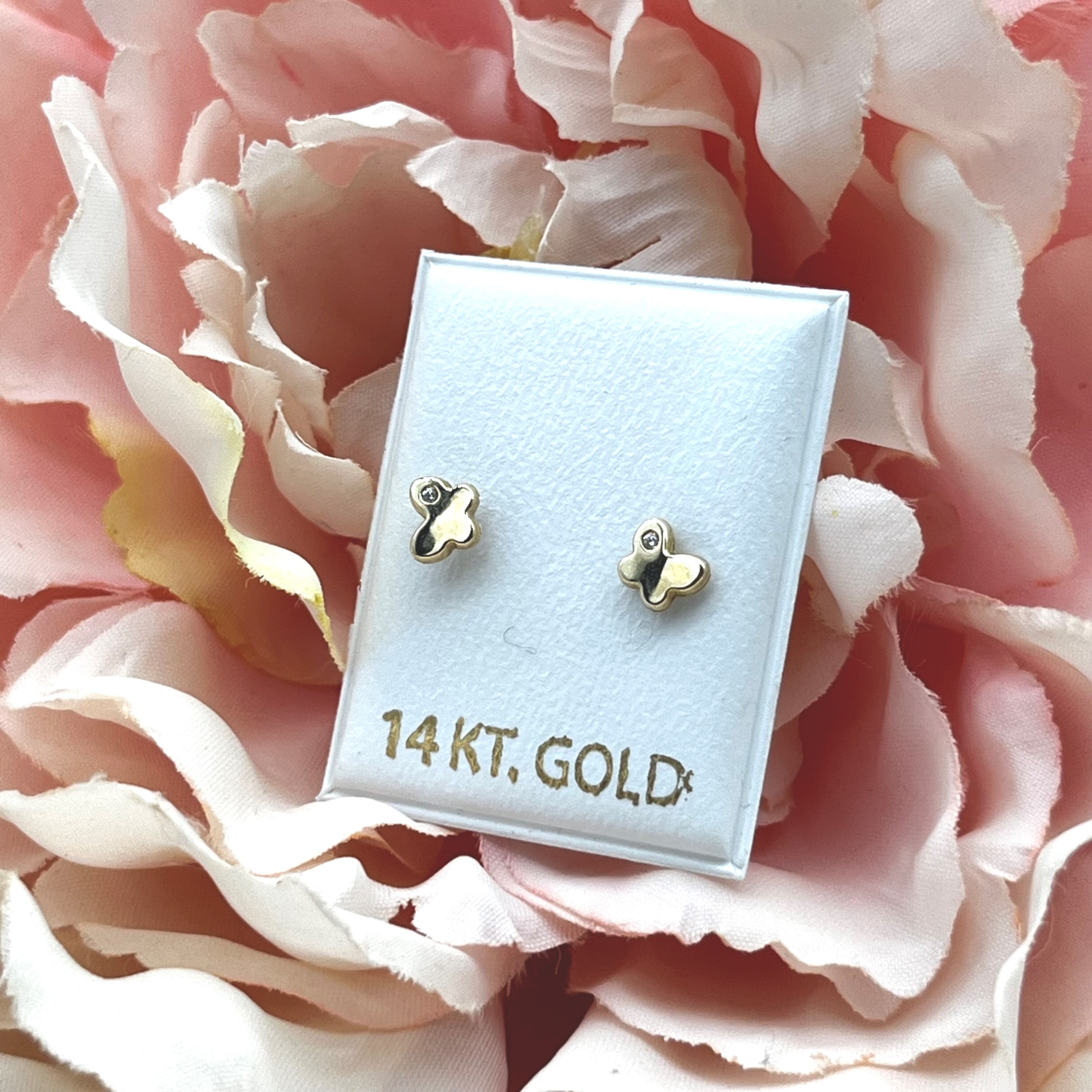 GOG Collection Earrings M&J-14KYCZBUUTERFLYSTUD GOG Collection Earrings M&J-14KYCZBUUTERFLYSTUD