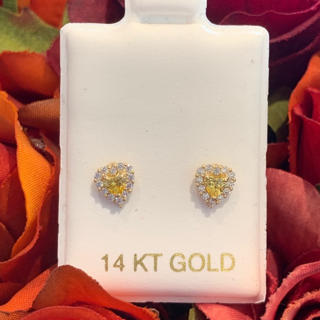 GOG Collection Earrings M&J-HEARTSHAPEDBIRTHSTONEHALO GOG Collection Earrings M&J-HEARTSHAPEDBIRTHSTONEHALO