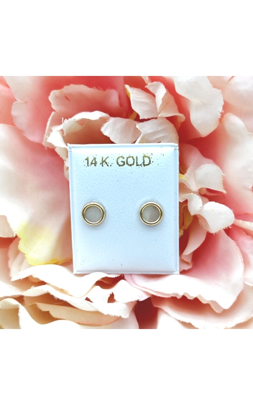 GOG Collection  Earrings M&J-14KYMOPCIRCLESTUD
