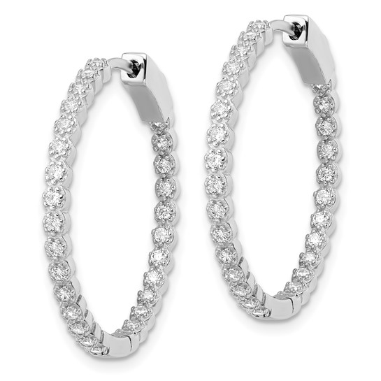GOG Collection  Earrings QUA-925CZBIGHOOPS